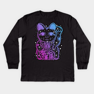 Maneki Neko Constellation Kids Long Sleeve T-Shirt